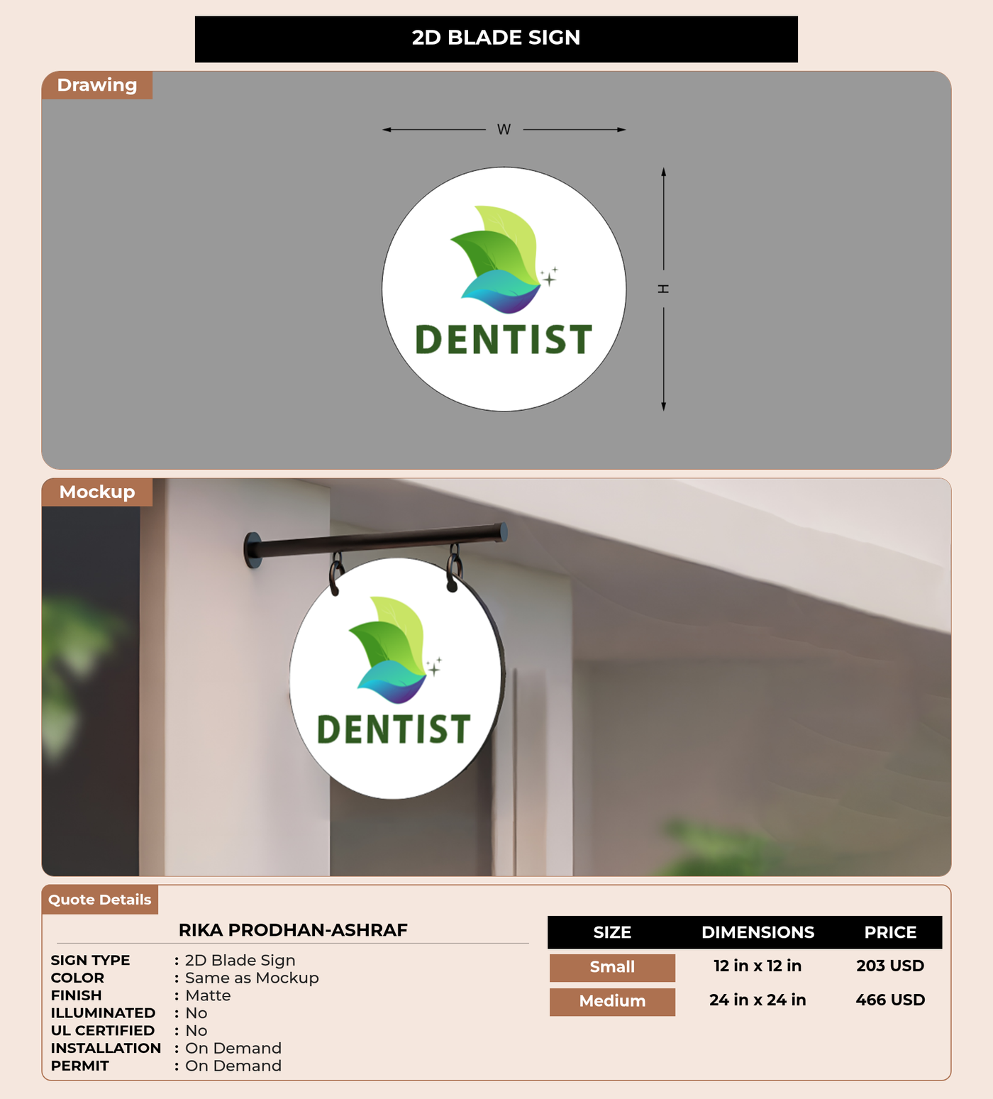 CUSTOM MOCKUP SIGN FOR Rika prodhan-Ashraf