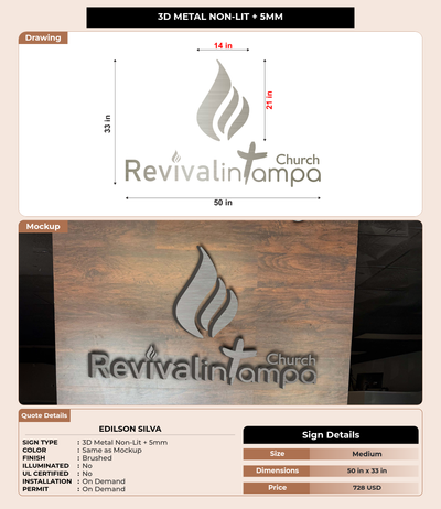 CUSTOM MOCKUP SIGN FOR Edilson Silva