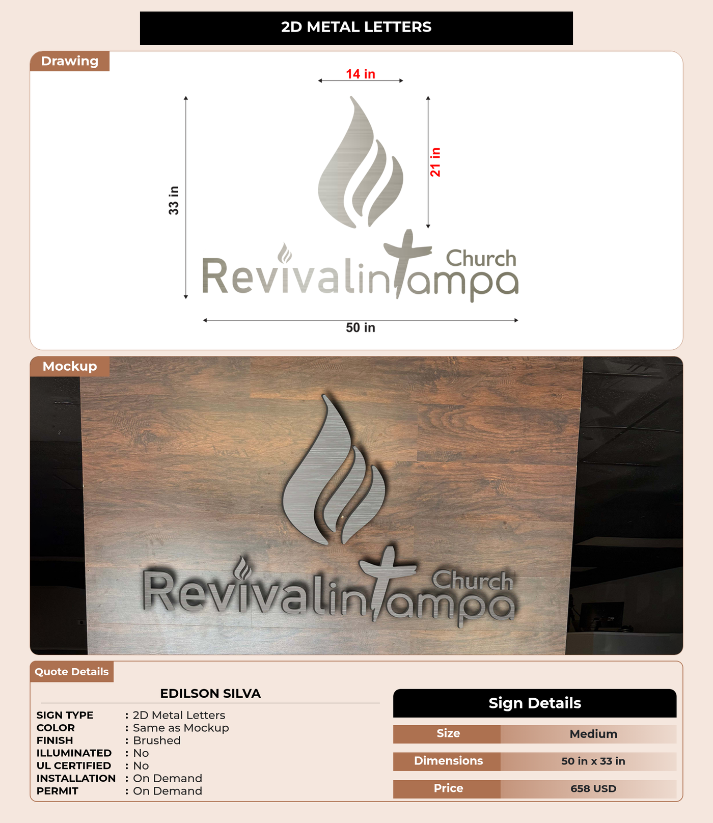 CUSTOM MOCKUP SIGN FOR Edilson Silva