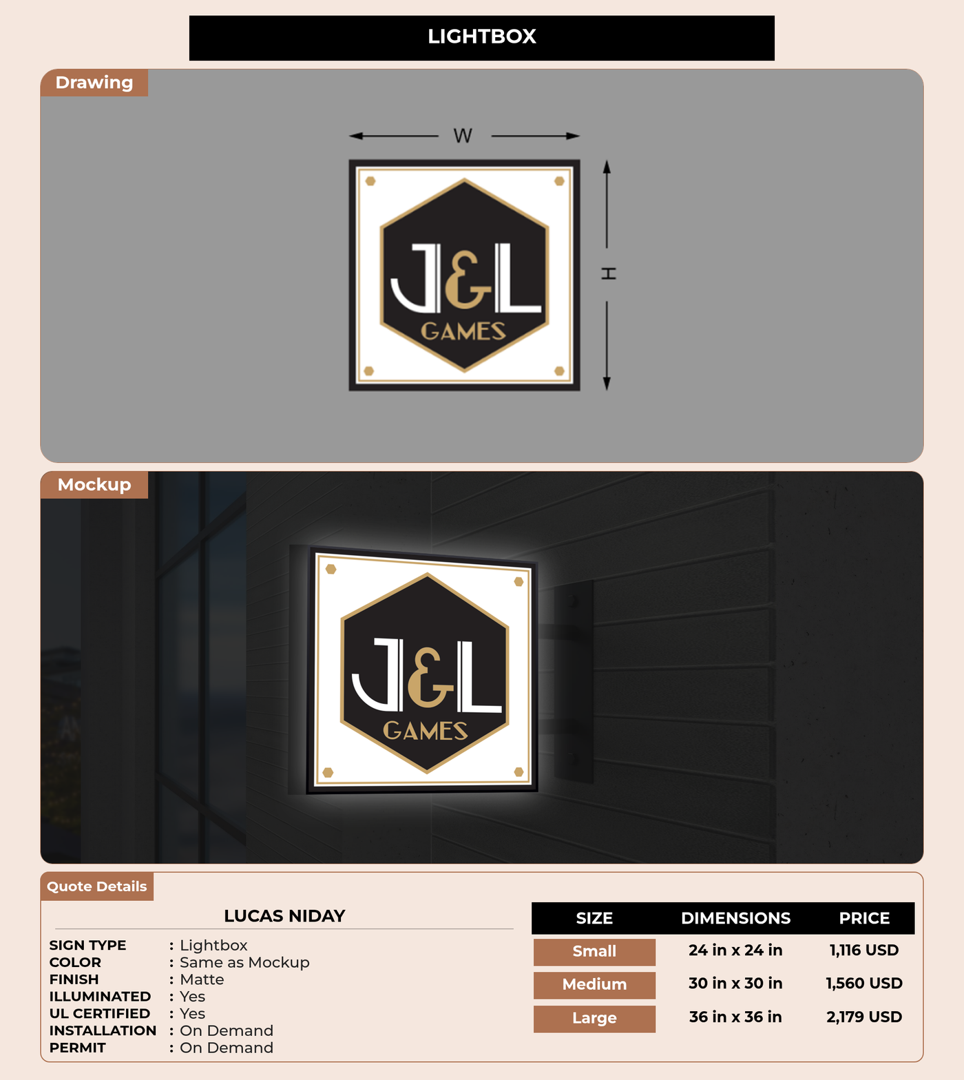 CUSTOM MOCKUP SIGN FOR Lucas Niday