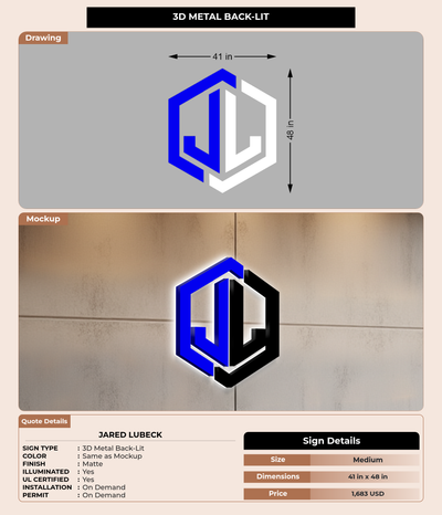 CUSTOM MOCKUP SIGN FOR Jared Lubeck