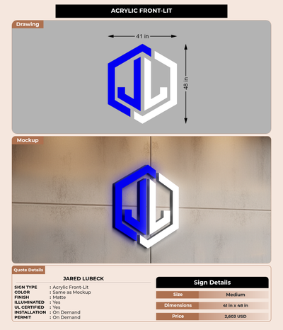 CUSTOM MOCKUP SIGN FOR Jared Lubeck