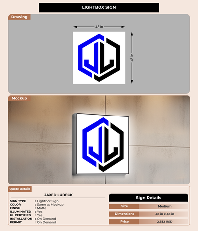 CUSTOM MOCKUP SIGN FOR Jared Lubeck