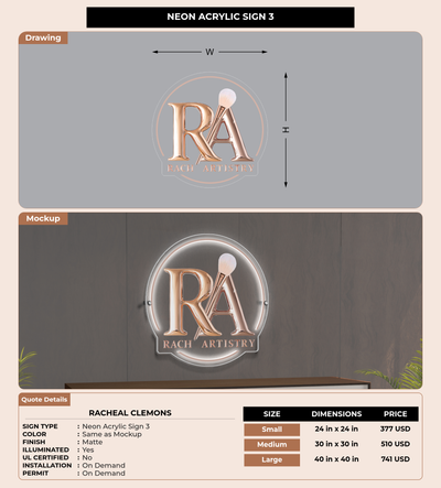 CUSTOM MOCKUP SIGN FOR Racheal Clemons