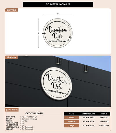 CUSTOM MOCKUP SIGN FOR Cathy Hillard