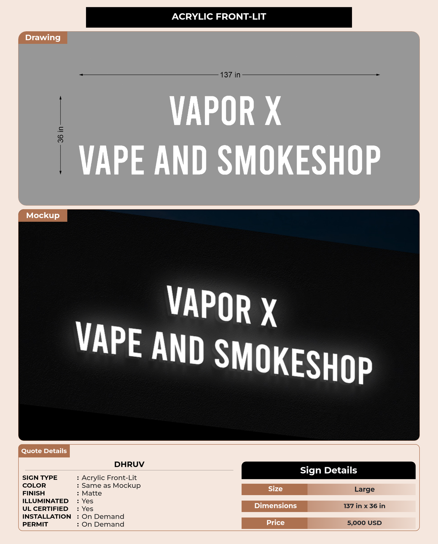 CUSTOM MOCKUP SIGN FOR Dhruv