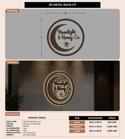 CUSTOM MOCKUP SIGN FOR tiffany frith