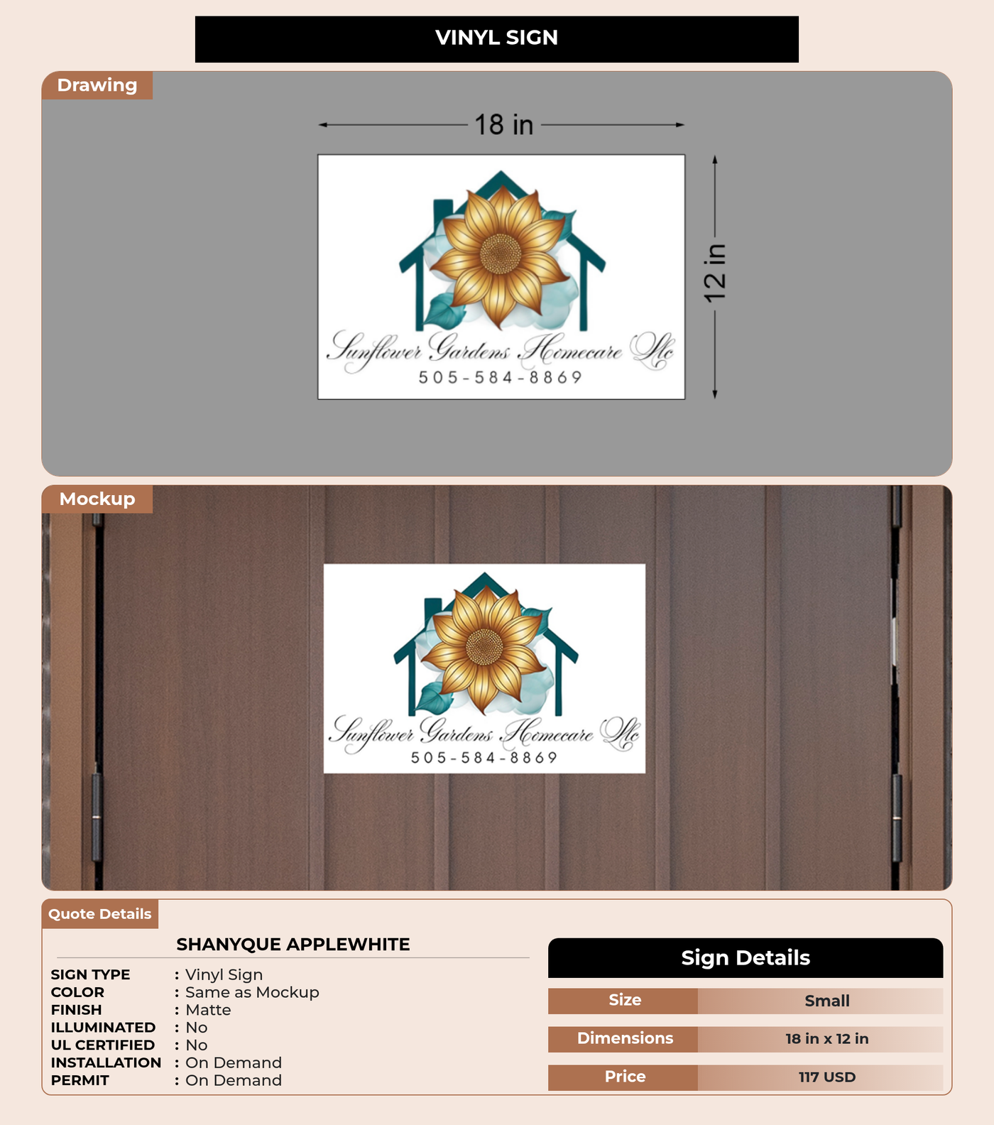 CUSTOM MOCKUP SIGN FOR shanyque Applewhite