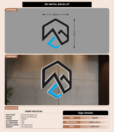 CUSTOM MOCKUP SIGN FOR Sheri Hecocks