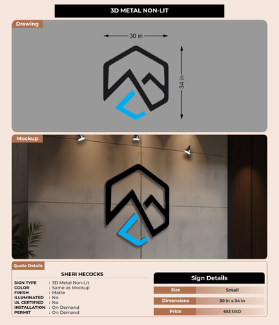 CUSTOM MOCKUP SIGN FOR Sheri Hecocks