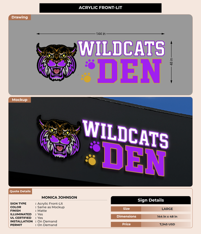 CUSTOM MOCKUP SIGN FOR Monica Johnson