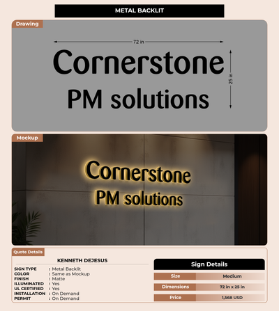 CUSTOM MOCKUP SIGN FOR Kenneth DeJesus