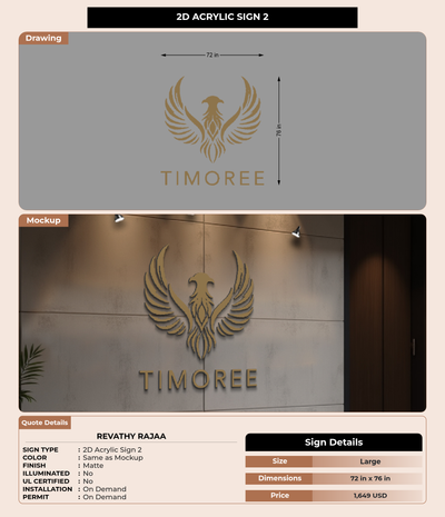 CUSTOM MOCKUP SIGN FOR Revathy Rajaa