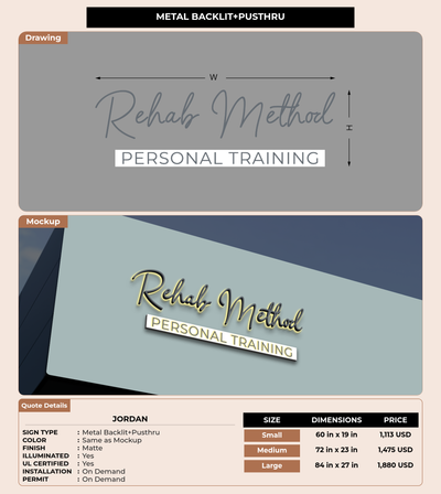 CUSTOM MOCKUP SIGN FOR Jordan