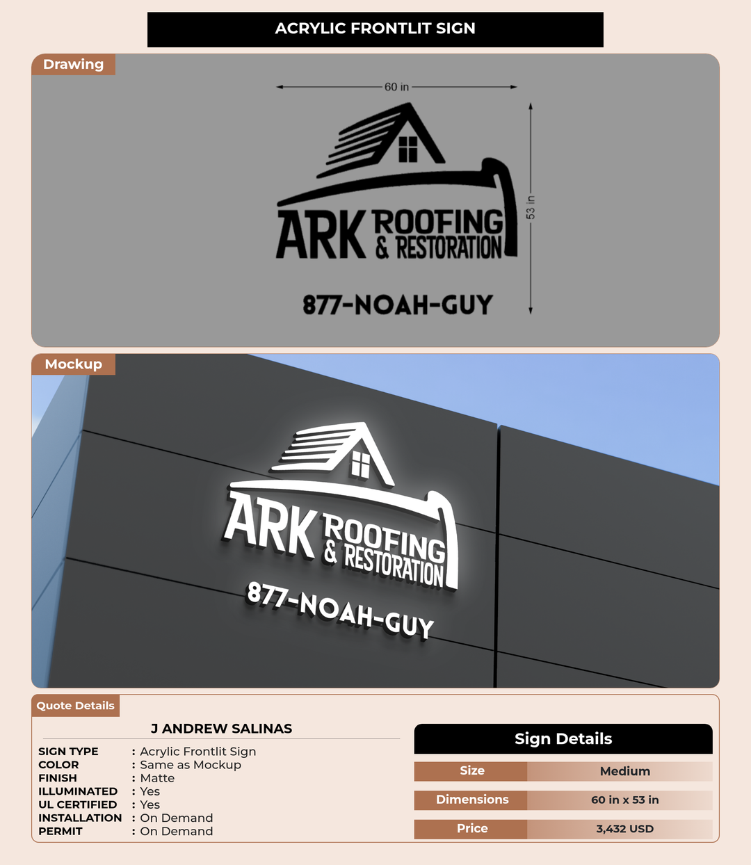 CUSTOM MOCKUP SIGN FOR J Andrew Salinas