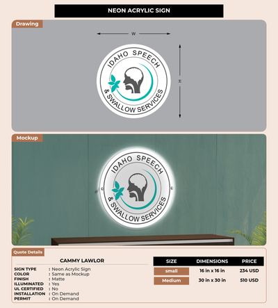 CUSTOM MOCKUP SIGN FOR Cammy Lawlor