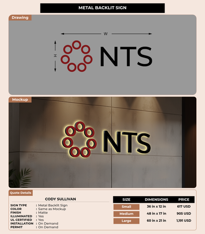 CUSTOM MOCKUP SIGN FOR Cody Sullivan