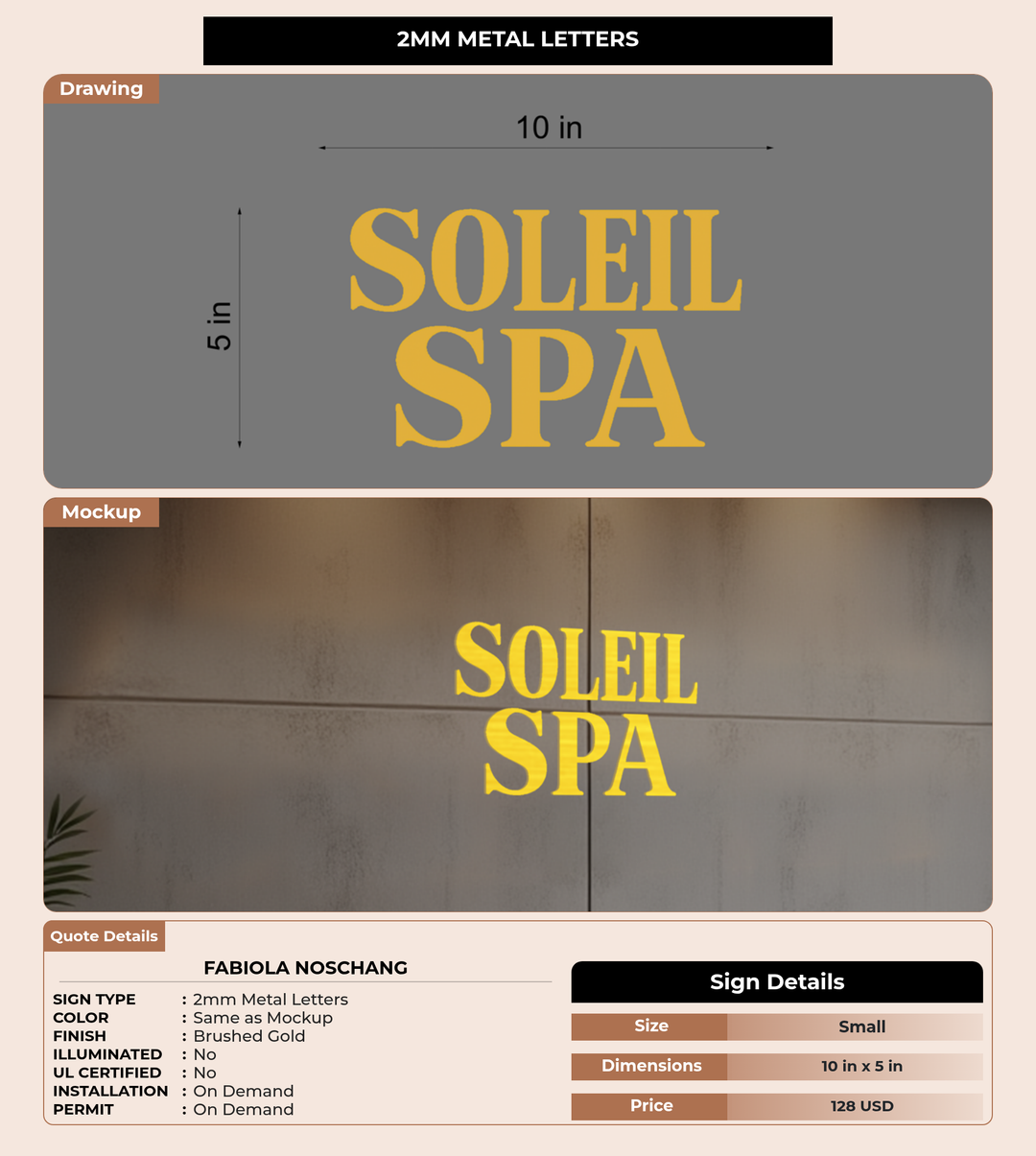 CUSTOM MOCKUP SIGN FOR Fabiola Noschang