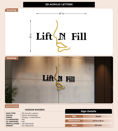 CUSTOM MOCKUP SIGN FOR Hassan Khazem