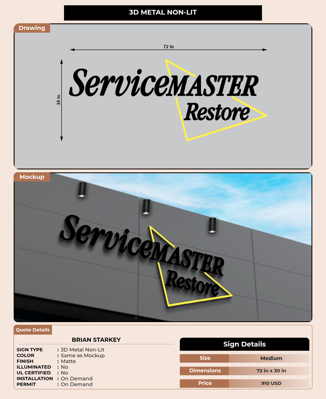 CUSTOM MOCKUP SIGN FOR Brian Starkey