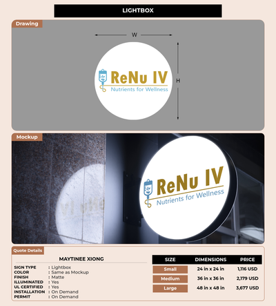 CUSTOM MOCKUP SIGN FOR Maytinee Xiong
