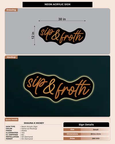 CUSTOM MOCKUP SIGN FOR Shauna K Hickey