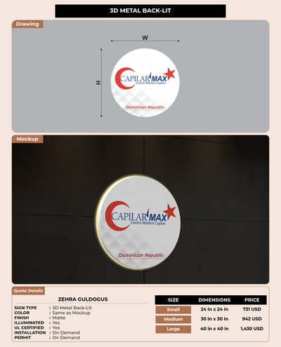 CUSTOM MOCKUP SIGN FOR ZEHRA GULDOGUS