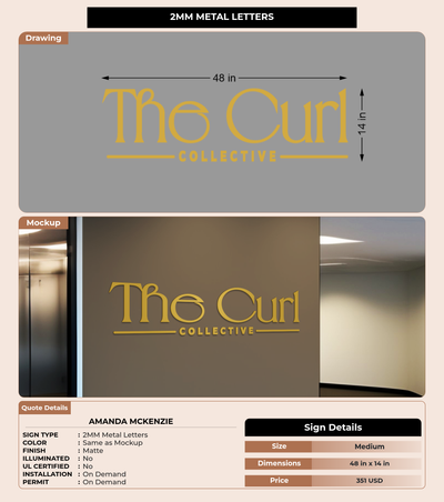 CUSTOM MOCKUP SIGN FOR Amanda McKenzie