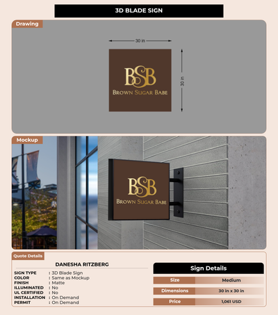 CUSTOM MOCKUP SIGN FOR Danesha Ritzberg