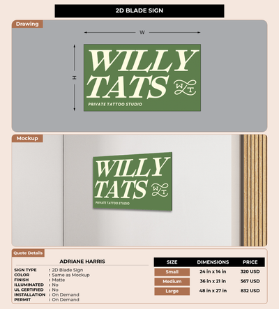 CUSTOM MOCKUP SIGN FOR Adriane  Harris