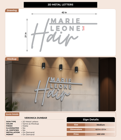 CUSTOM MOCKUP SIGN FOR Veronica Dunbar