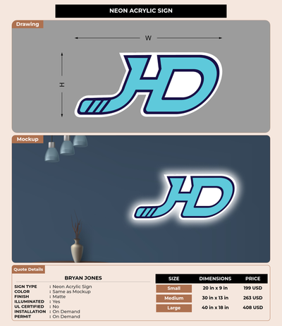 CUSTOM MOCKUP SIGN FOR Bryan Jones