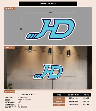 CUSTOM MOCKUP SIGN FOR Bryan Jones