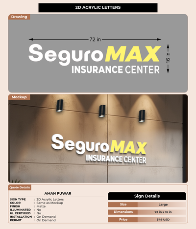 CUSTOM MOCKUP SIGN FOR Aman puwar