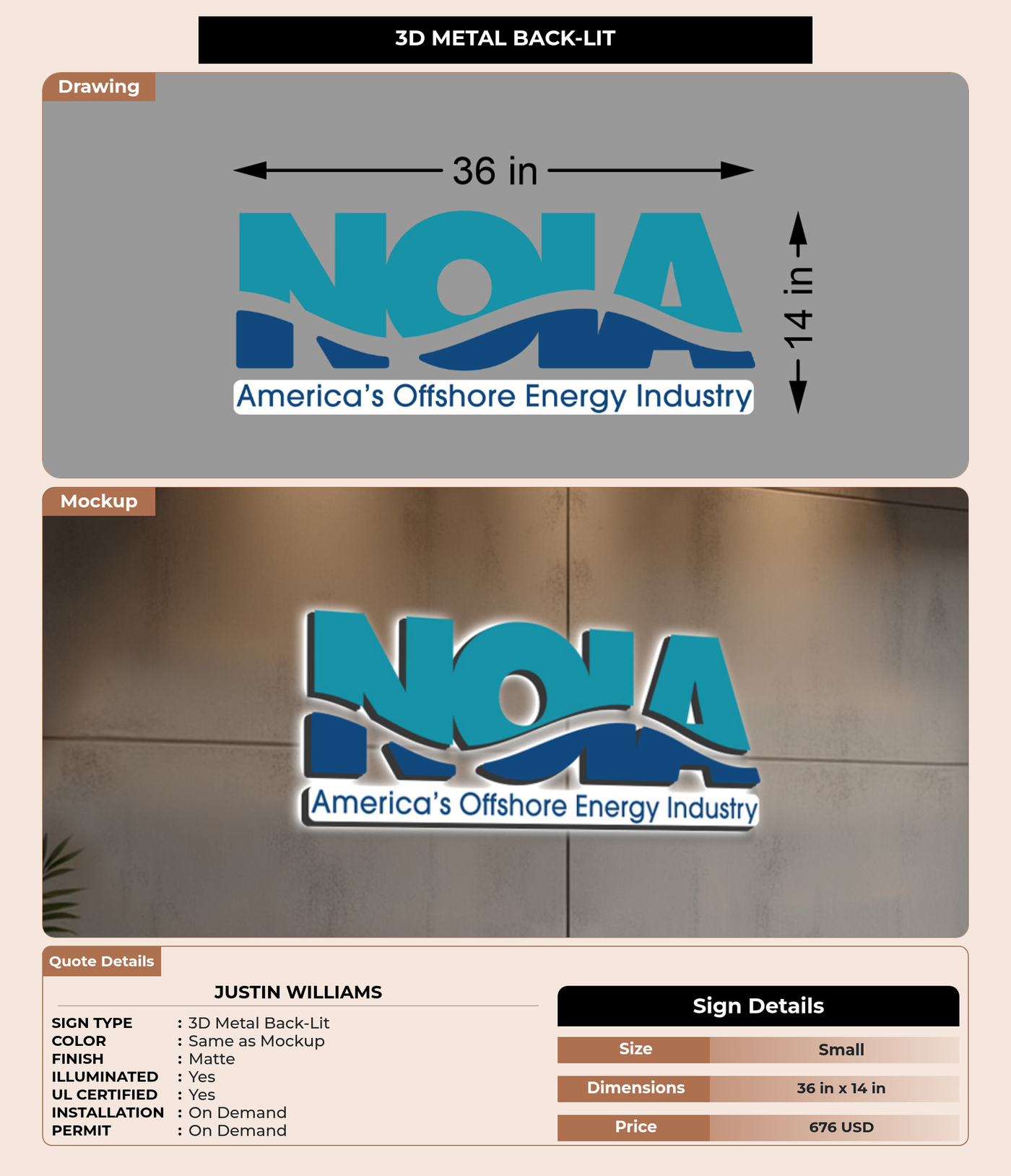 CUSTOM MOCKUP SIGN FOR Justin Williams