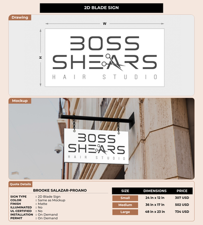 CUSTOM MOCKUP SIGN FOR Brooke Salazar-proano