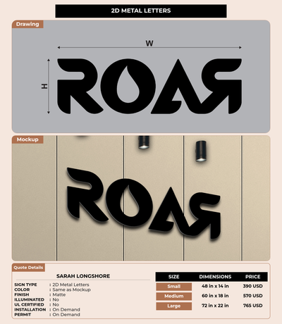 CUSTOM MOCKUP SIGN FOR sarah longshore