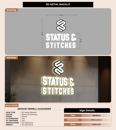 CUSTOM MOCKUP SIGN FOR Dejohn Terrell Alexander