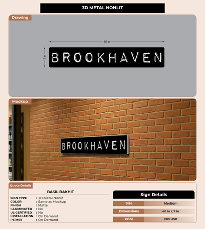 CUSTOM MOCKUP SIGN FOR Basil Bakhit