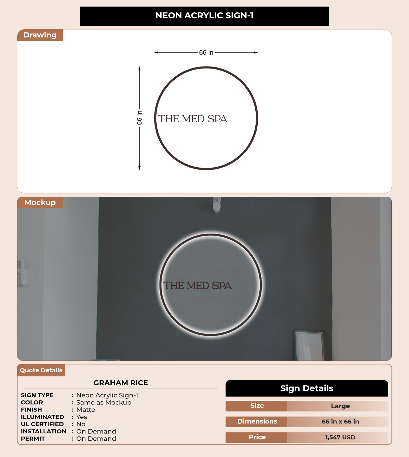 CUSTOM MOCKUP SIGN FOR Graham Rice