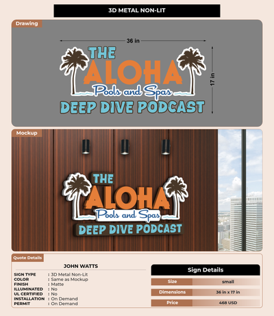 CUSTOM MOCKUP SIGN FOR John Watts