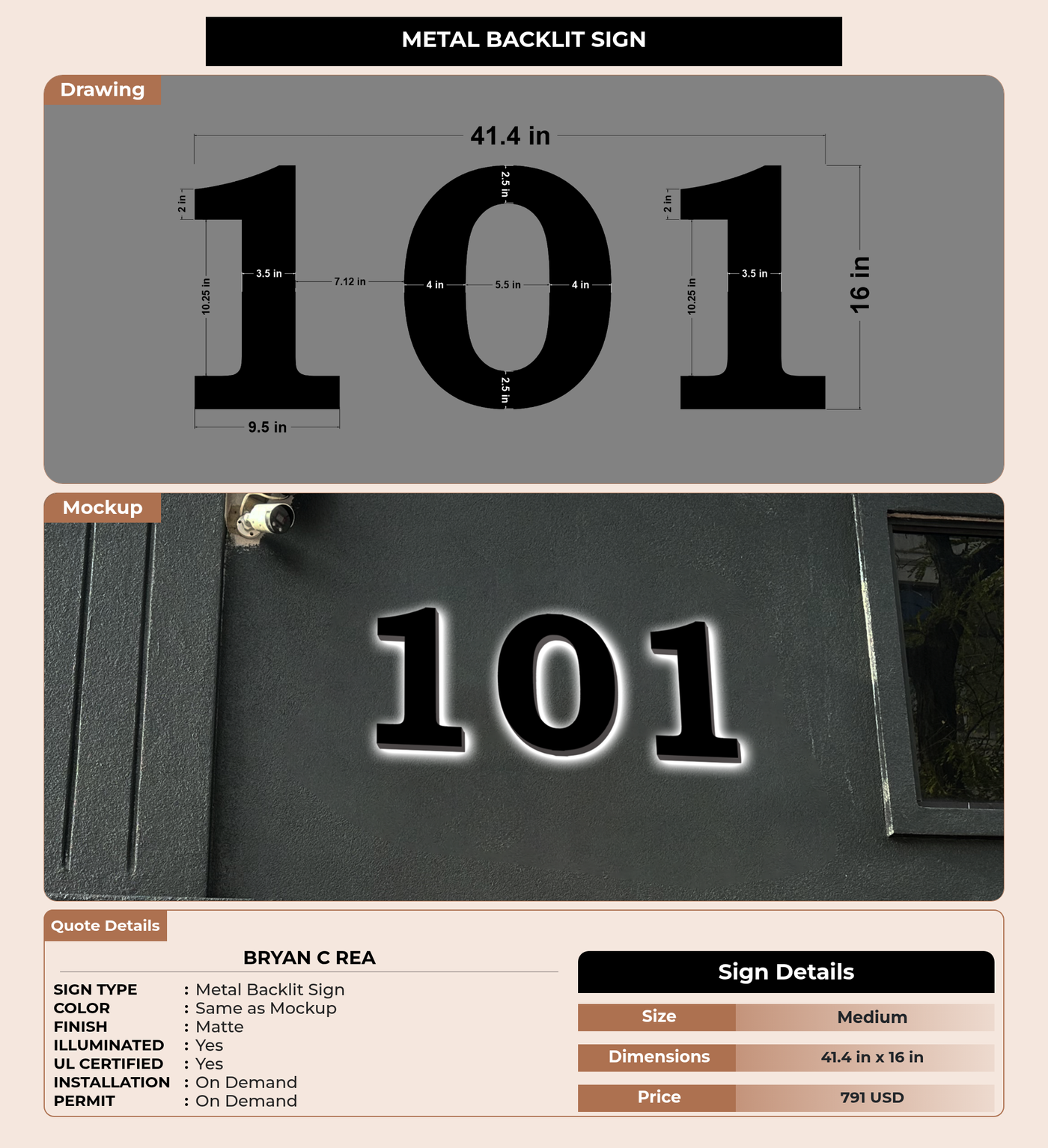 CUSTOM MOCKUP SIGN FOR Bryan c rea