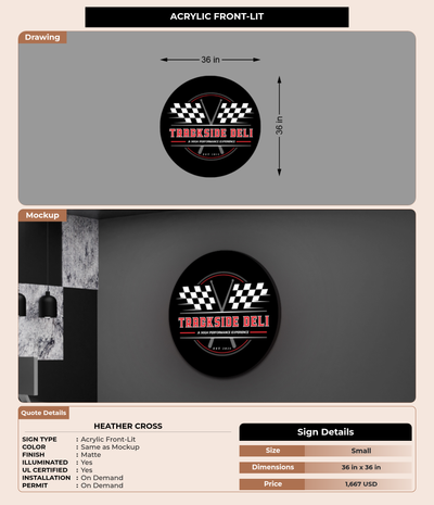 CUSTOM MOCKUP SIGN FOR Heather Cross