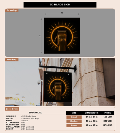 CUSTOM MOCKUP SIGN FOR Emmanuel