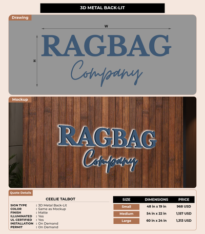 CUSTOM MOCKUP SIGN FOR Ceelie Talbot