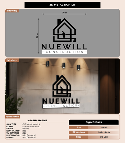 CUSTOM MOCKUP SIGN FOR Latasha Harris