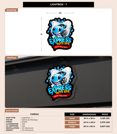 CUSTOM MOCKUP SIGN FOR Chirag