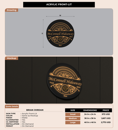 CUSTOM MOCKUP SIGN FOR Brian Jordan