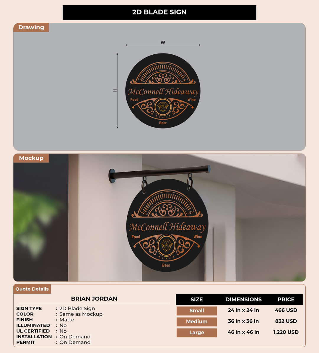 CUSTOM MOCKUP SIGN FOR Brian Jordan