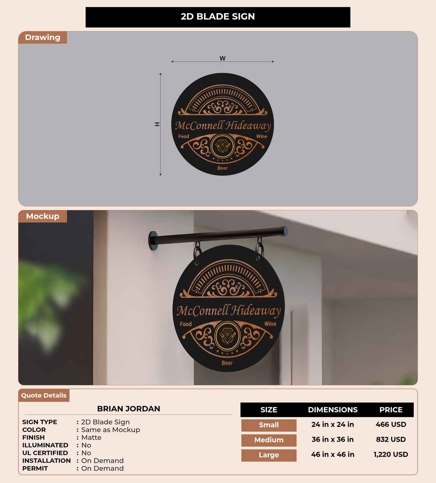 CUSTOM MOCKUP SIGN FOR Brian Jordan